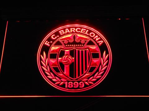 FC Barcelona Shield Crest LED Neon Sign